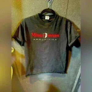 Men’s Minuteman Ammunition Black Red Short Sleeve Tshirt